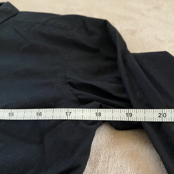 ALFANI Mens Slim Fit Stretch Button Down Dress Shirt Black SIZE S 14/14.5 - Picture 5 of 6